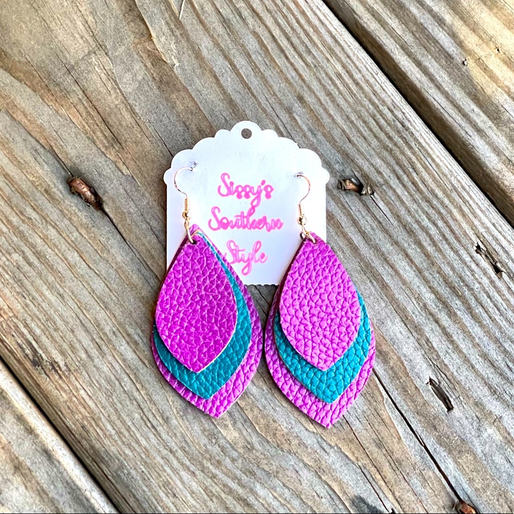 Handmade Leather Earrings